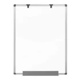 Chevalet de conférence blanc 60 x 90 cm, avec support, Hauteur réglable, mobile,  magnétique, paperboard effaçable