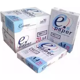 Carton Papier copie E-PAPER blanc A4, 80 g, 210 X 297 mm, pour le bureau multifonctionnel de qualité B+