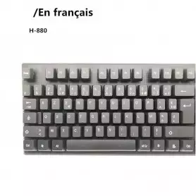 Clavier filaire français étanche, USB, 104 touches, clavier d'ordinateur portable de bureau, ergonomique