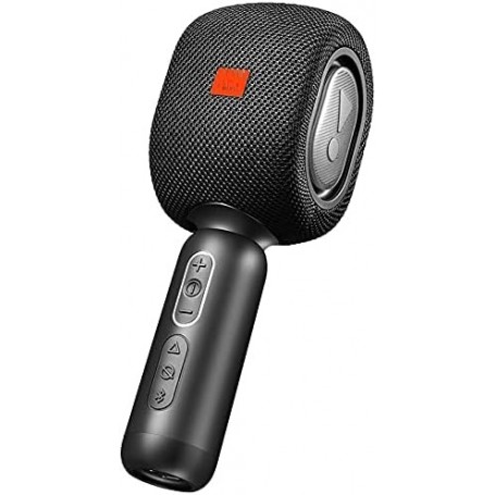 Microphone haut-parleur professionnel dynamique sans fil karaoké portable,  Bluetooth, avec carte TF