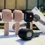 Microphone haut-parleur professionnel dynamique sans fil karaoké portable, Bluetooth, avec carte TF