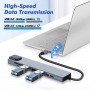 Adaptateur Hub USB C, 8 en 1, vers HDMI 4K, Ethernet RJ45, PD 87W, Port USB 3.0 et USB 2.0, Carte SD/TF, Type C