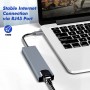 Adaptateur Hub USB C, 8 en 1, vers HDMI 4K, Ethernet RJ45, PD 87W, Port USB 3.0 et USB 2.0, Carte SD/TF, Type C
