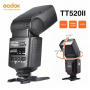 Flash photo professionnel Godox TT520 II, transmission sans fil, rapide, 3 modes de flash, 8 sorties variables, auto-protections