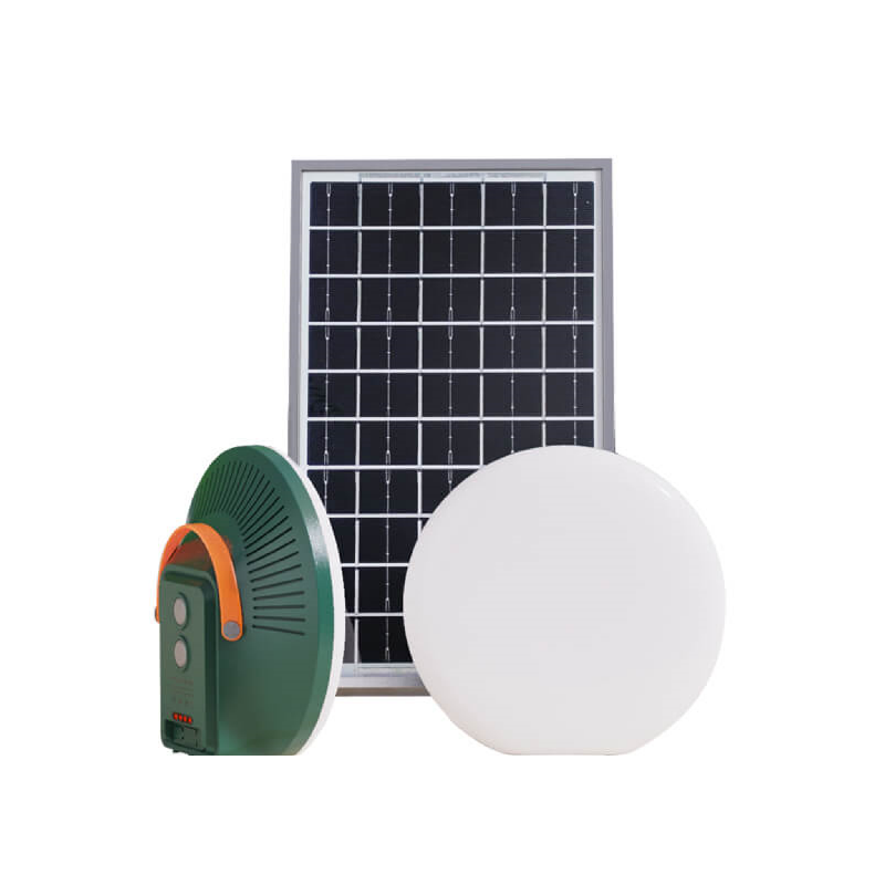 Lampe Solaire Portable SMK, Panneau solaire 5.5V/8W, Batterie 3.7V