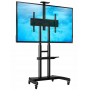 Support TV Chariot Mobile en Aluminium, NB AVA1800-70-1P -de 32" à 70" avec Support de Caméra et Étagère AV