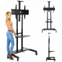 Support TV Chariot Mobile en Aluminium, NB AVA1800-70-1P -de 32" à 70" avec Support de Caméra et Étagère AV