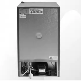 Réfrigérateurs Nobel NR135RSI Inox 100 litres à une porte dégivrage à main poignée encastrée condenseur interne R600A