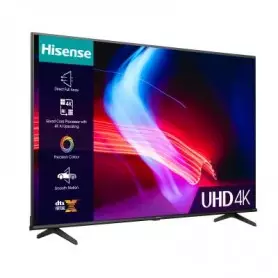 Hisense Smart TV 50‘’ A7H Ultra UHD 4K, Dolby Vision HDR, Commande Vocale à Distance, Netflix, YouTube, Prime Vidéo