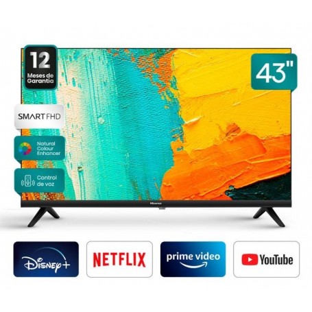 Smart TV LED Hisense VIDAA A4K (43''), Design Slim & Expérience Intelligente