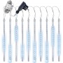 Jeux de lumière LED en Cascade blanc et bleu pour Noël, Illumination de fête, avec transformateur