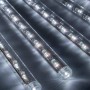 Jeux de lumière LED en Cascade blanc et bleu pour Noël, Illumination de fête, avec transformateur