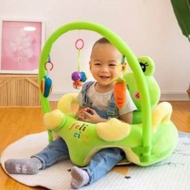 Chaise pour bébé rigolo, jouet en peluche, pour fille et garçon, prévention des chutes