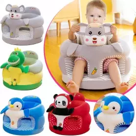 Chaise de jeu et soutien pour bébé avec motif animal de dessin animé, confortable pour apprendre à s'asseoir