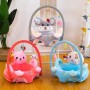 Coussin de siège de soutien en peluche pour bébé, lavable, antichute pour apprendre à s'asseoir confortablement,