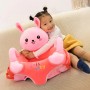 Coussin de siège de soutien en peluche pour bébé, lavable, antichute pour apprendre à s'asseoir confortablement,