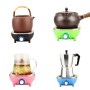 Mini réchaud café électrique, 500 W, 110 V, en acier inoxydable durable Portable, compact Puissant et efficace