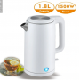 Bouilloire électrique Wooya,1.8 L, anti-brûlure à double paroi, en acier inoxydable
