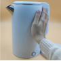 Bouilloire électrique Wooya,1.8 L, anti-brûlure à double paroi, en acier inoxydable