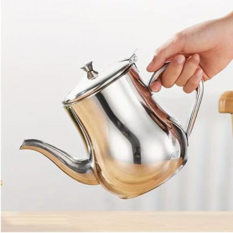 Service à thé avec poignée en bois, bouilloire en verre haute température,  filtre à double couche