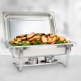 Chafing Dish Chauffe-Plat 9.5 litres en Acier Inoxydable Plat-réchaud, pour buffet, restaurant, fêtes