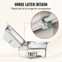 Chafing Dish Chauffe-Plat 9.5 litres en Acier Inoxydable Plat-réchaud, pour buffet, restaurant, fêtes
