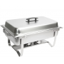 Chafing Dish Chauffe-Plat 9.5 litres en Acier Inoxydable Plat-réchaud, pour buffet, restaurant, fêtes