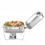 Chafing Dish Chauffe-Plat 9.5 litres en Acier Inoxydable Plat-réchaud, pour buffet, restaurant, fêtes