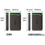 Disque Dur Externe Transcend 4 To StoreJet M3 USB 3.0, SuperSpeed, Sauvegarde Automatique , Résistant aux Chocs