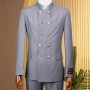 Costume Capitaine Marco Milano pour Homme - Gris, Élégance, Polyvalence