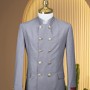 Costume Capitaine Marco Milano pour Homme - Gris, Élégance, Polyvalence