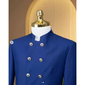 Costume Capitaine Marco Milano pour Homme - Bleu , Élégance, Polyvalence