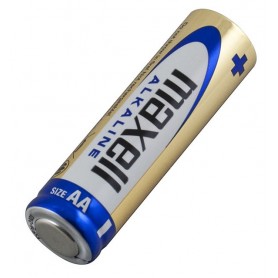 Lot de 2 Batteries, Pile Alcaline Maxell AA, 1.5V à Longue Durée de Vie de Décharge