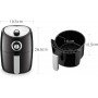 Friteuse à air manuel Decakila KEEC034B, 2.2 L, 1000W Cuisson sans Huile, Protection Contre la Surchauffe