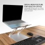 Support Ordinateur Portable et tablette Decor&More FH04, de 9.7'-17’, avec inclinaison de 0° à 90°, Argent