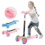 Trottinette Kinder Kick idéal pour les enfants de 2 à 8 ans, à trois Roues Lumineuses, en acier au carbone