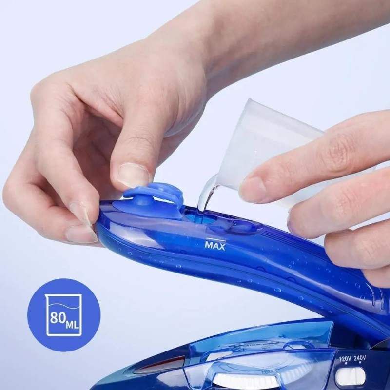 Mini Fer à Repasser Pliable De Voyage - Chauffage Rapide, Vapeur, 110-220V, ABS