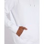 Pull Sweat à Capuche Unisexe en coton blanc, poche kangourou, capuche réglable manches longue - Confort et Style Réunis