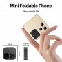 Mini Téléphone Portable à Rabat i16 Pro, 1.77 pouces 2 SIM, Radio FM, 1000mAh, Petit Affichage Pliable