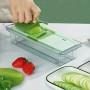 Mandoline Râpe Fruits Légumes Decakila KMTT083W, 6 en 1, Démontable, Avec protecteur de doigts