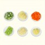Mandoline Râpe Fruits Légumes Decakila KMTT083W, 6 en 1, Démontable, Avec protecteur de doigts