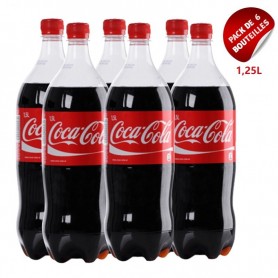 Pack Coca Cola, 6 bouteilles de 1.25 L