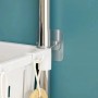 Étagère de Rangement pour Toilettes 3 couches, ajustable en Acier Inoxydable - Blanc