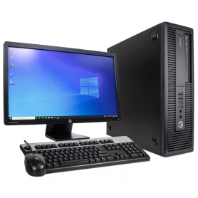 Ordinateur bureautique professionnel HP ProDesk 600 G2 format microtour Intel Core i5 – 6700, 64-bit, noir