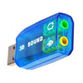 Adaptateur de Carte Son USB 2.0 vers Audio 3D - Chipset CM108