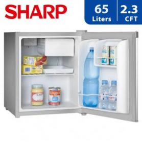 Mini Réfrigérateur Bar SHARP SJ-K75XJ-WH2, 47L, 2 Cubic Feet, Réfrigérant R600A Compresseur Tropical