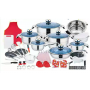Ensemble 100 Pcs JINMEIQI de marmites et casseroles de Cuisine en acier inoxydable