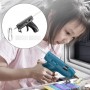 Pistolet à colle chaud Vastar, 60W pour loisirs créatifs, anti-goutte à double couche - Bleu