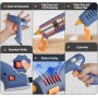Pistolet à colle chaud Vastar, 60W pour loisirs créatifs, anti-goutte à double couche - Bleu