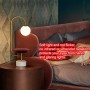 Veilleuse, Lampe de table Hsyile avec ports USB et chargeur sans fil , contemporain laiton brossé
